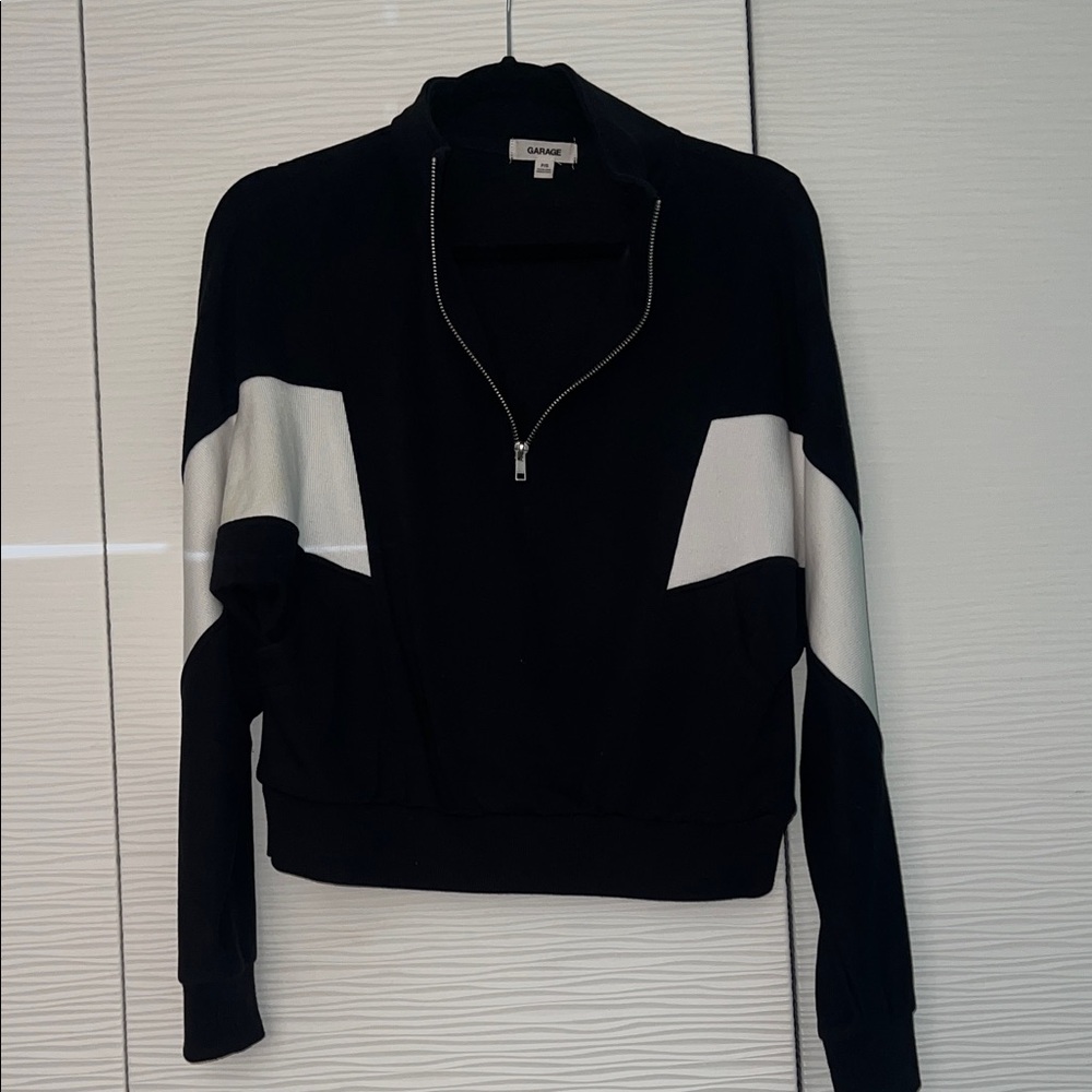 Garage Black and White Sweater